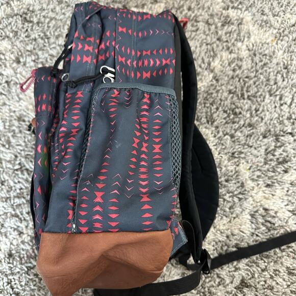 Jansport Cool Student Backpack Gray Pink Triangle Geo Print - Picture 8 of 14